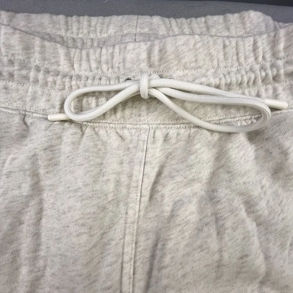 Fabletics The Go-To Sweatpant Joggers Mens XL Cream Gray Heather Zipper Pockets